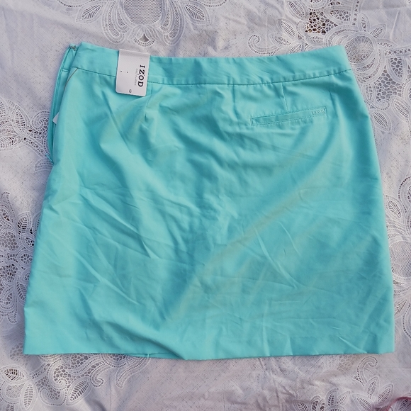 NWT - IZOD Size 6 Golf Classix Skort Turquoise Blue - Picture 9 of 12